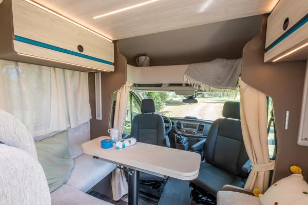Cabina di guida integrata con la zona notte